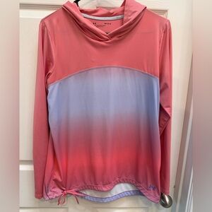 Under Armour Women's Pink and Purple Gradient Sun Hoodie